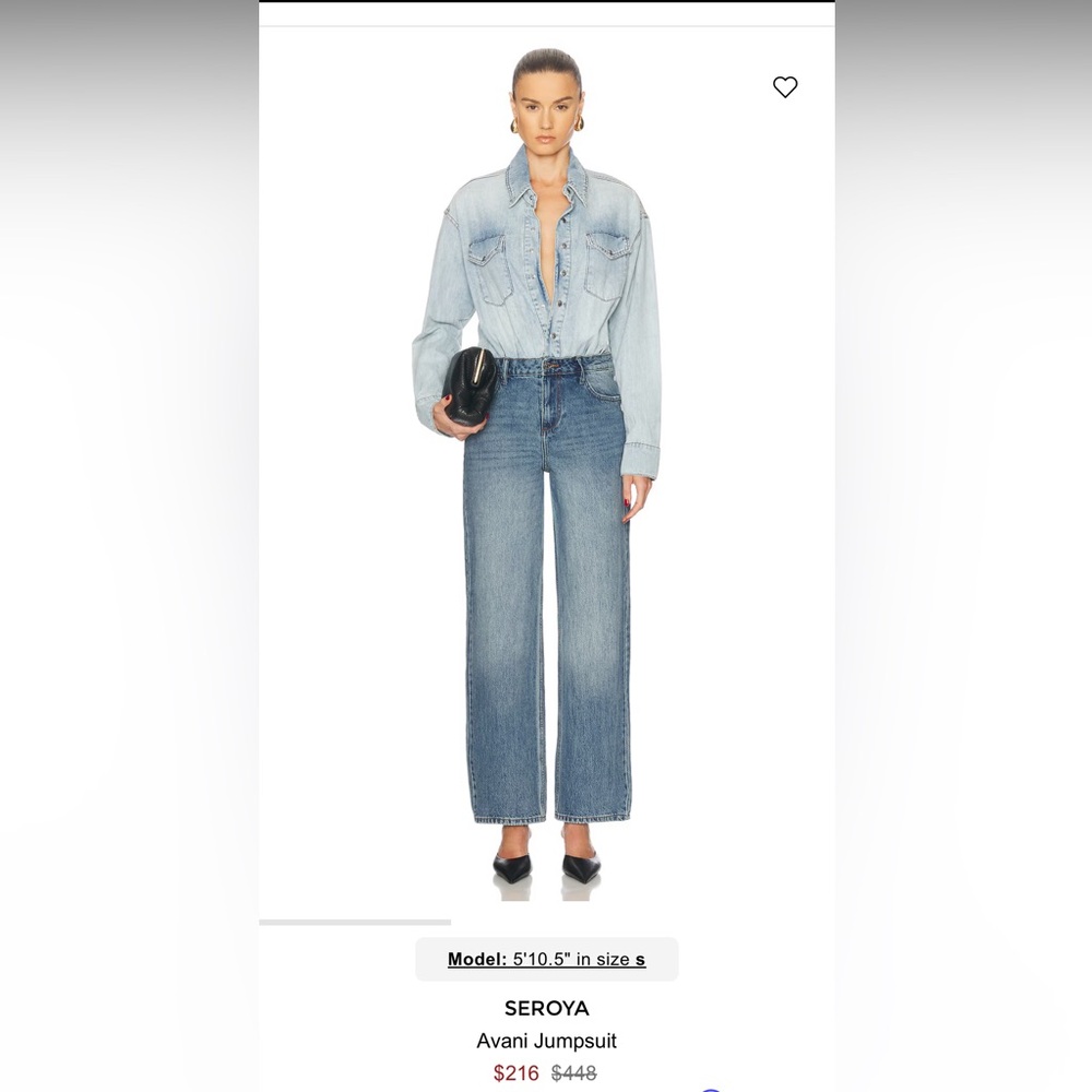 SEROYA denim jumpsuit